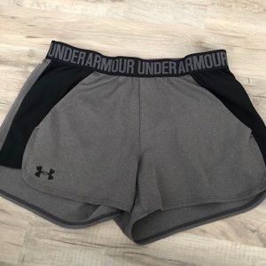 gray under armour shorts